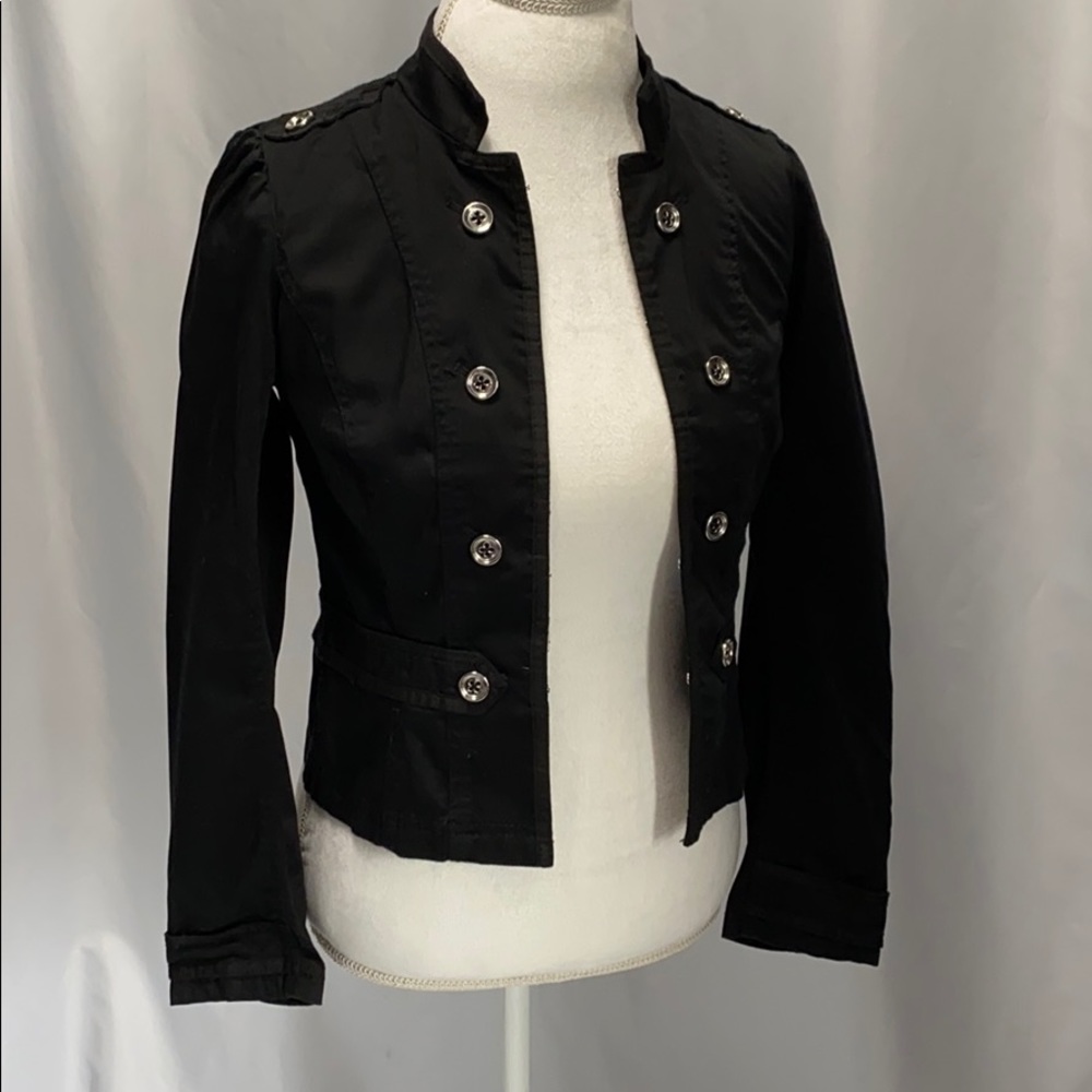WHBM Black Military Jacket size 4